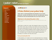 Tablet Screenshot of ipokerrobot.com